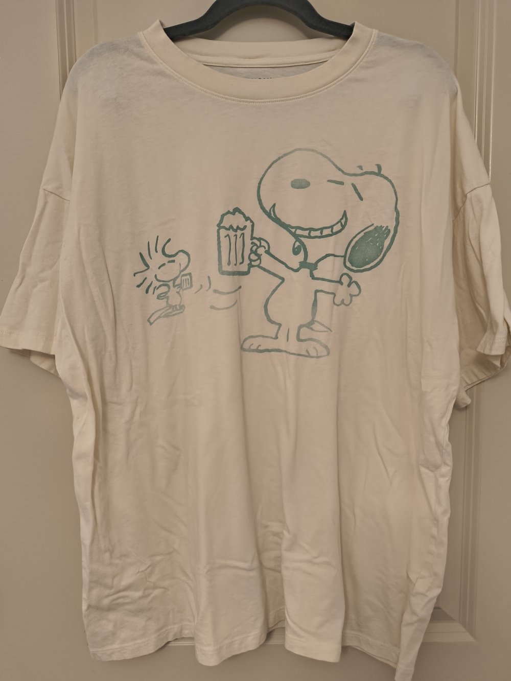 White Snoopy Graphic Tee - Casual Men’s Shirt